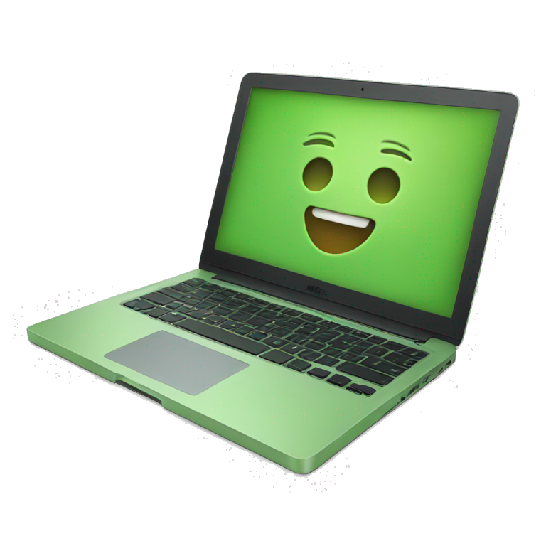 Mac book green emoji