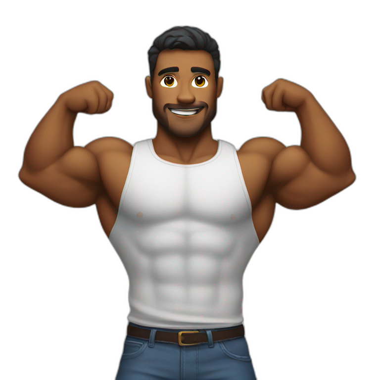 muscular man emoji