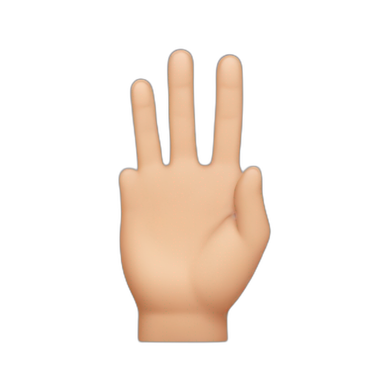 Finger almost emoji