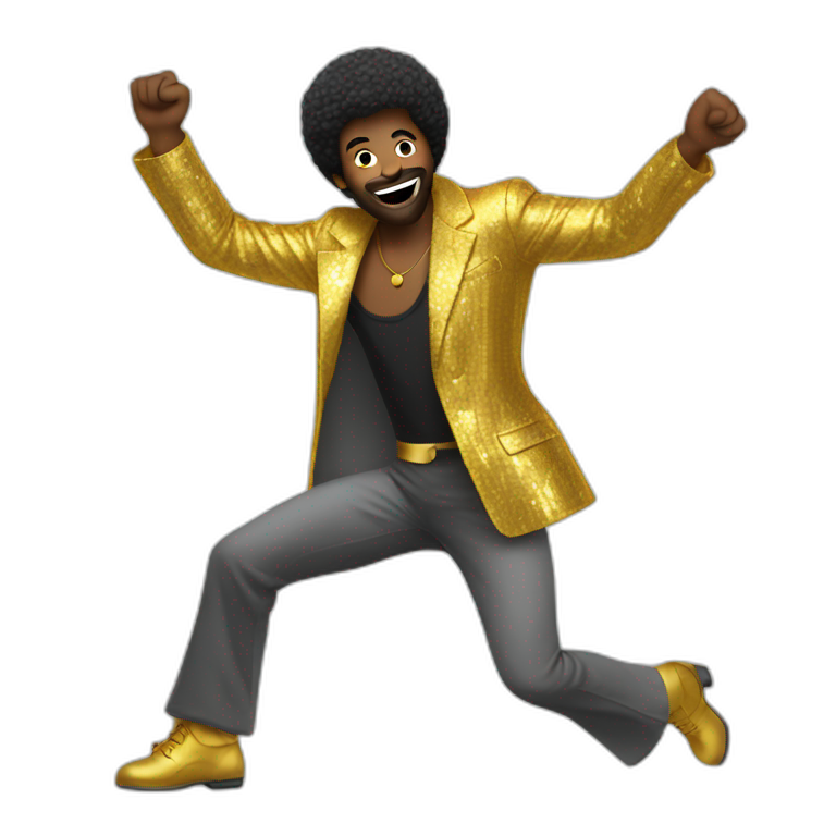 Disco man dancing emoji