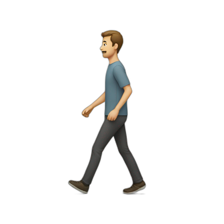 Walking man emoji