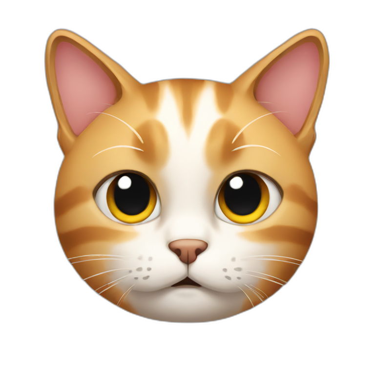 Cat looking annoyed emoji