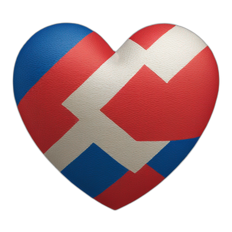 Dominican Republic heart emoji