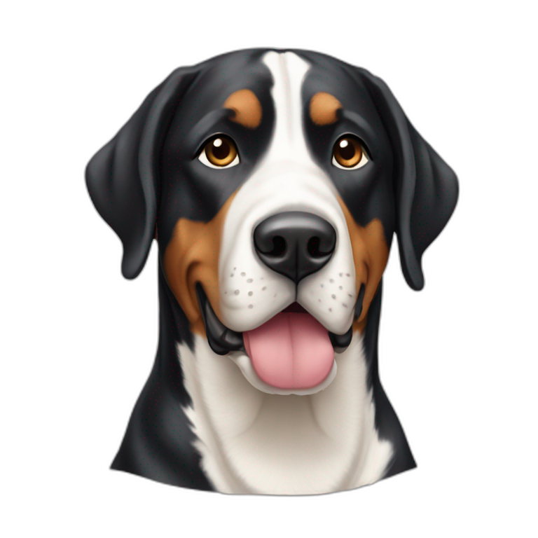 greater swiss mountain dog emoji