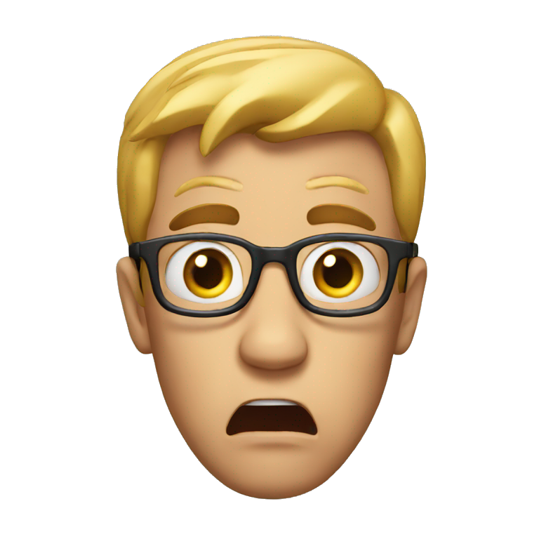 Shocked man emoji