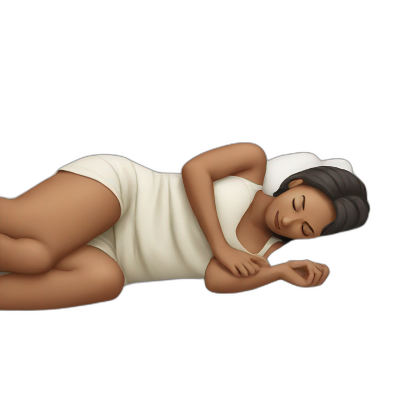 Woman sleeping emoji