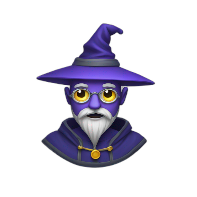 A computer wizard emoji