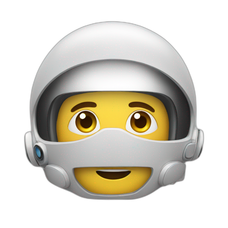 Vaisseau spatial avec astronaute emoji