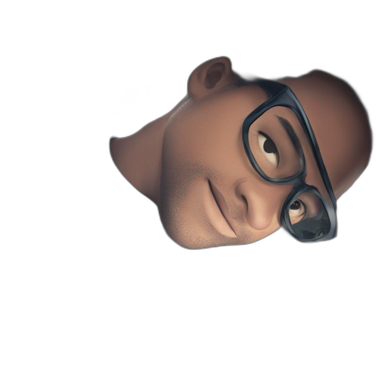 boy with glasses and focus emoji