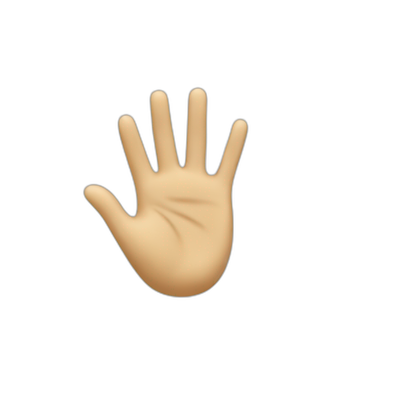 moving waving hand with wedding ring emoji