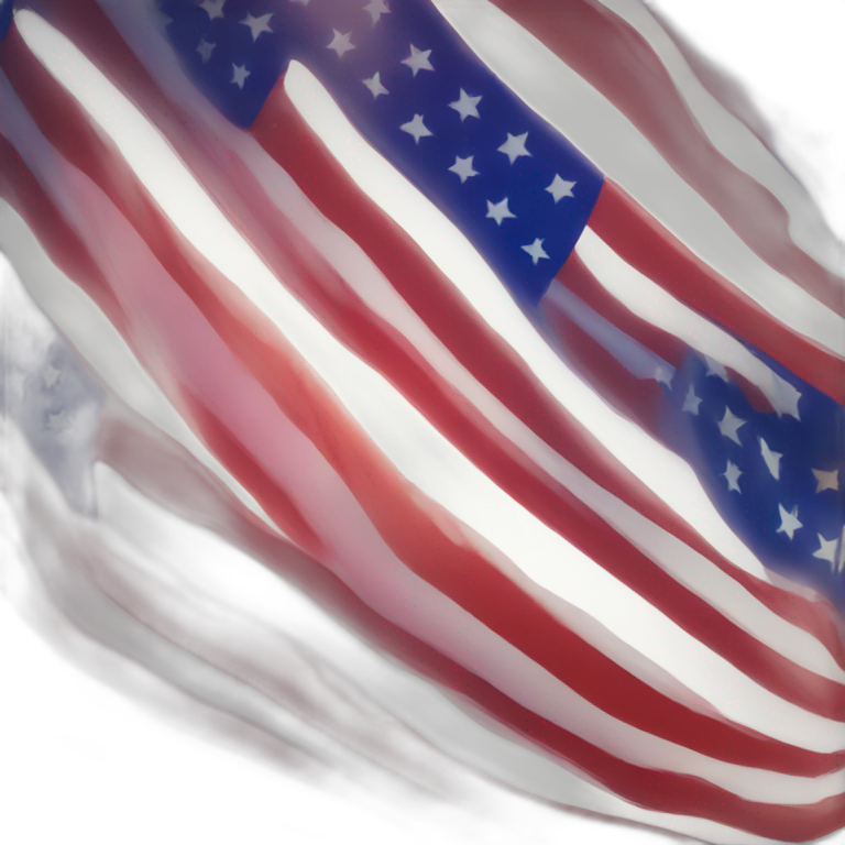 GLOWING AMERICAN FLAG emoji
