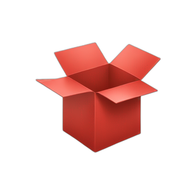 open box red emoji