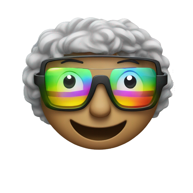 Face glasses and lighting emoji on sale