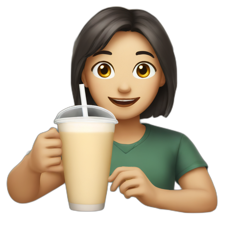 Cheers to milk tea emoji