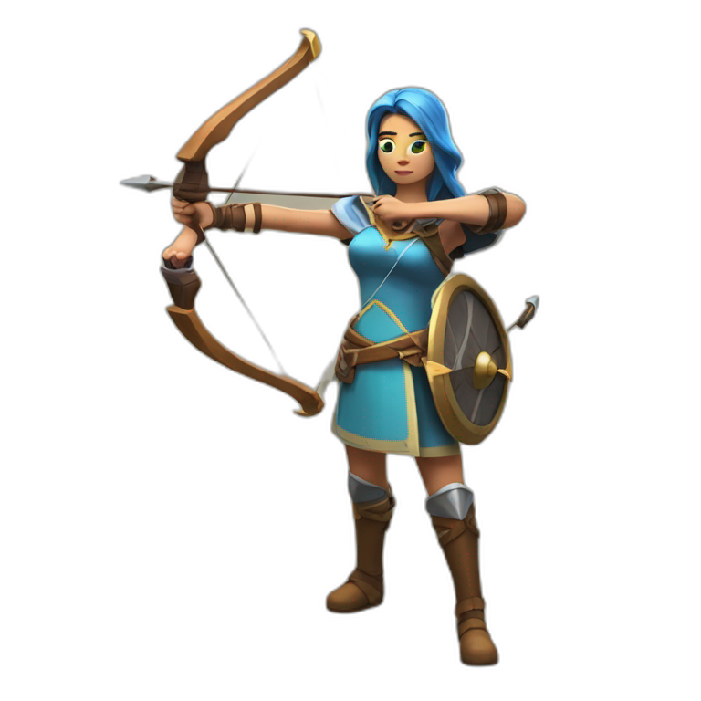 Archer Queen from the game Clash of Clans emoji