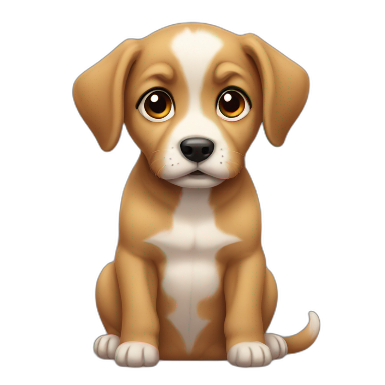 puppy with pleading eyes emoji
