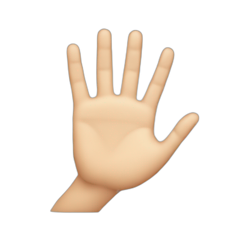hand palm emoji