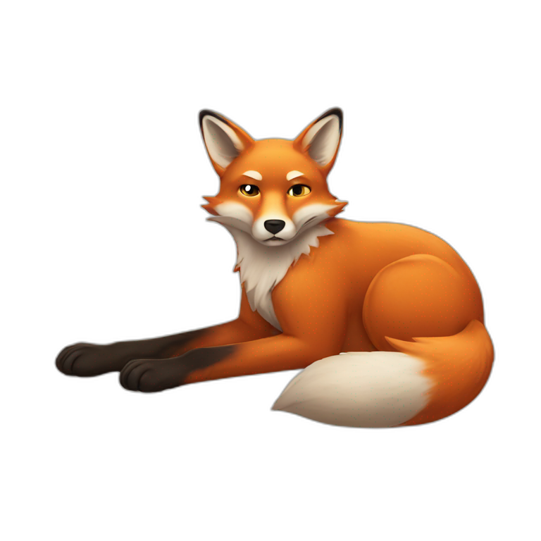 sweaty-fox emoji