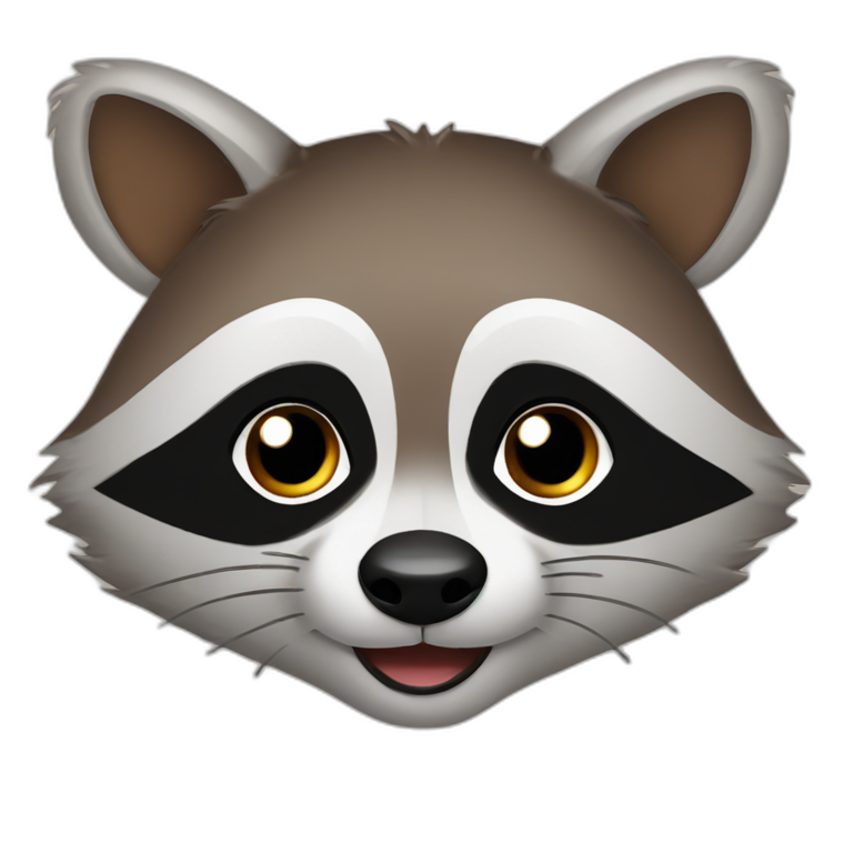 brown cute raccoon emoji