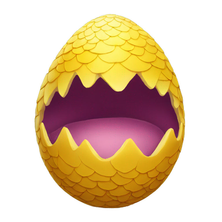 yellow dragon egg emoji