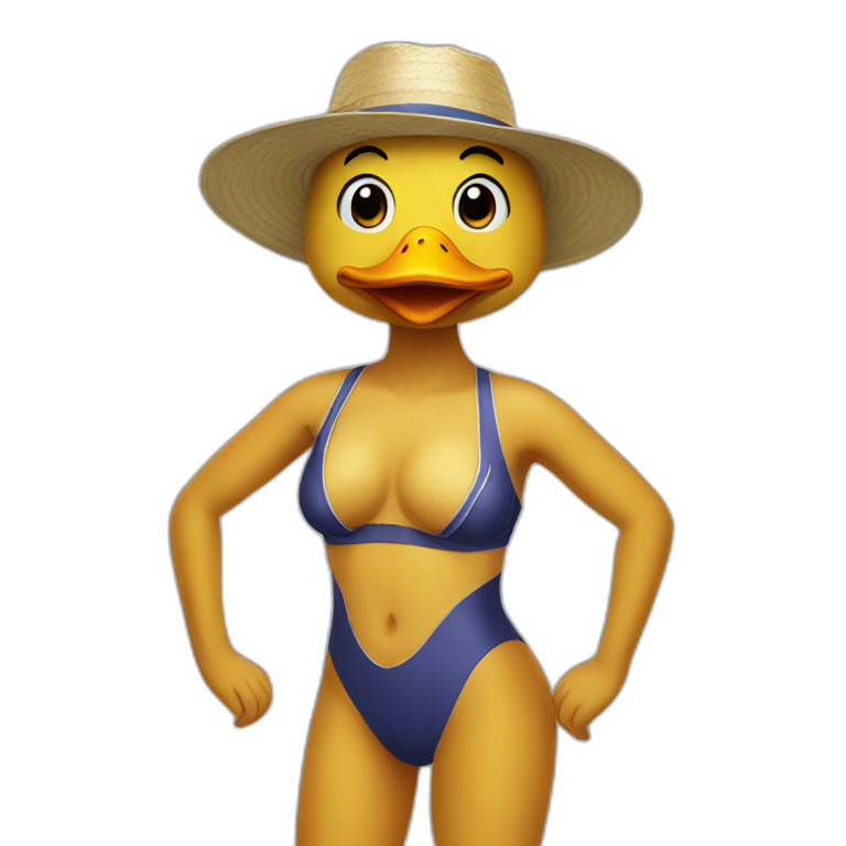 general duck in swim suit emoji