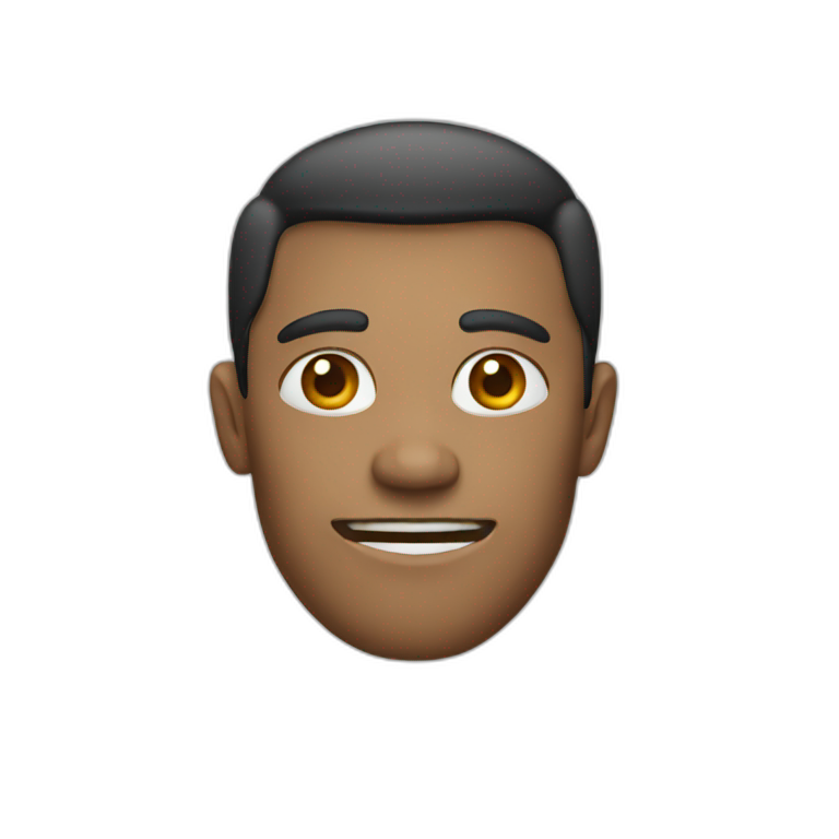 person with square jaw emoji