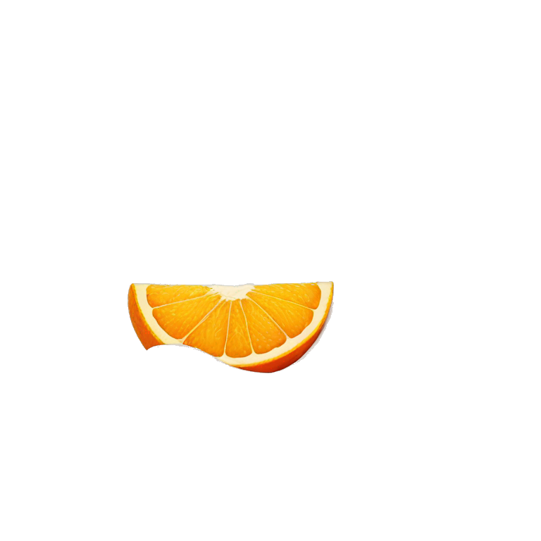 fruit orange shows finger down emoji