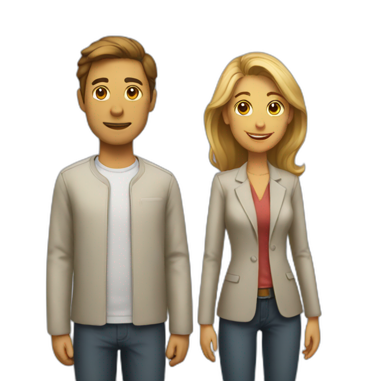 A man and a woman emoji