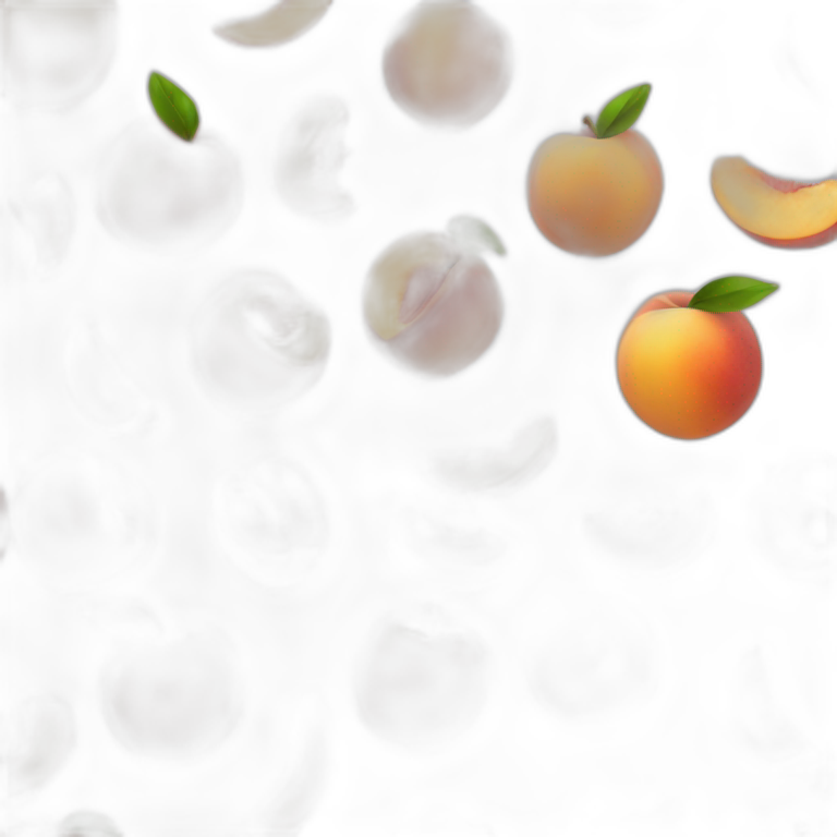 Eating a peach emoji