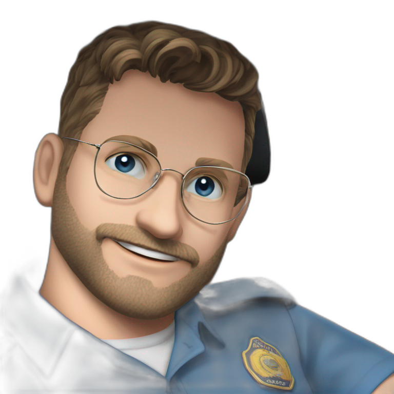 police officer in blue uniform emoji