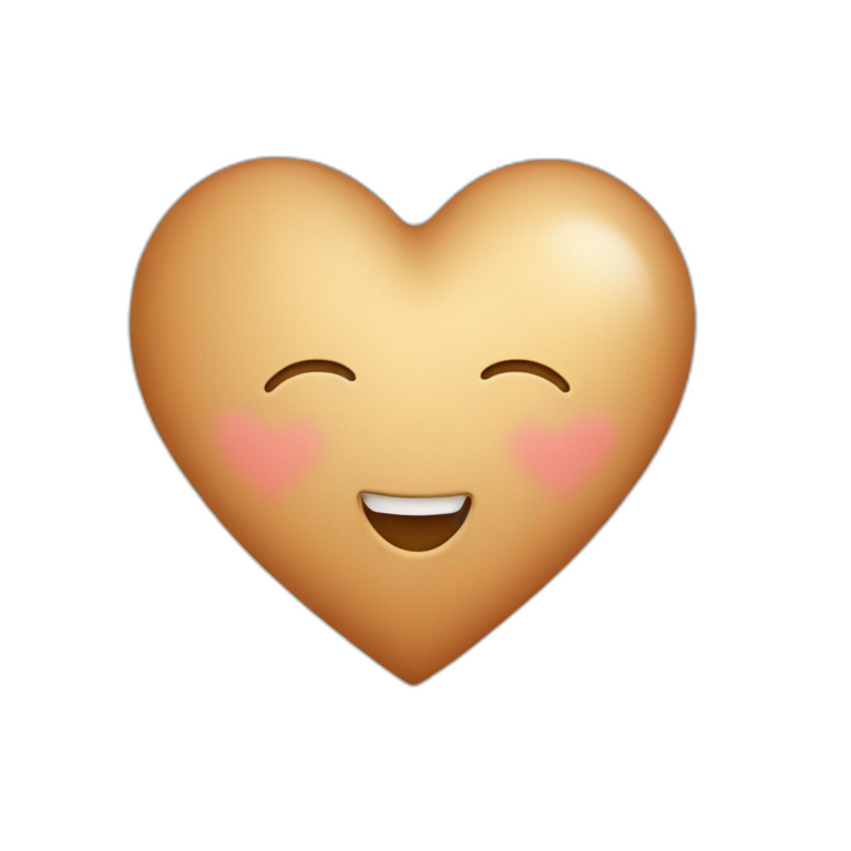 Heart shaped emoji