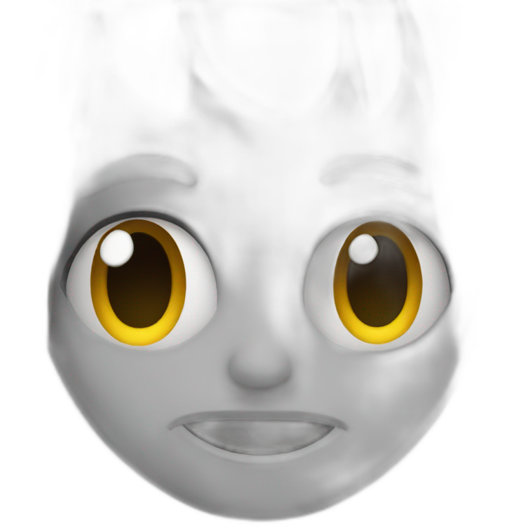 Creepy face emoji emoji