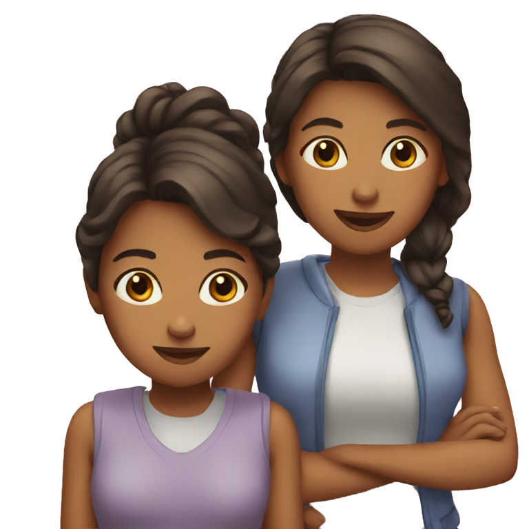 a girl and a mom set emoji emoji
