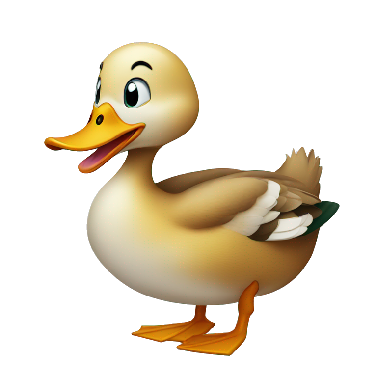 Duck laughing  emoji