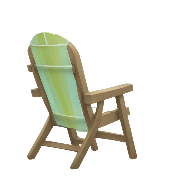 empty chair on the beach emoji