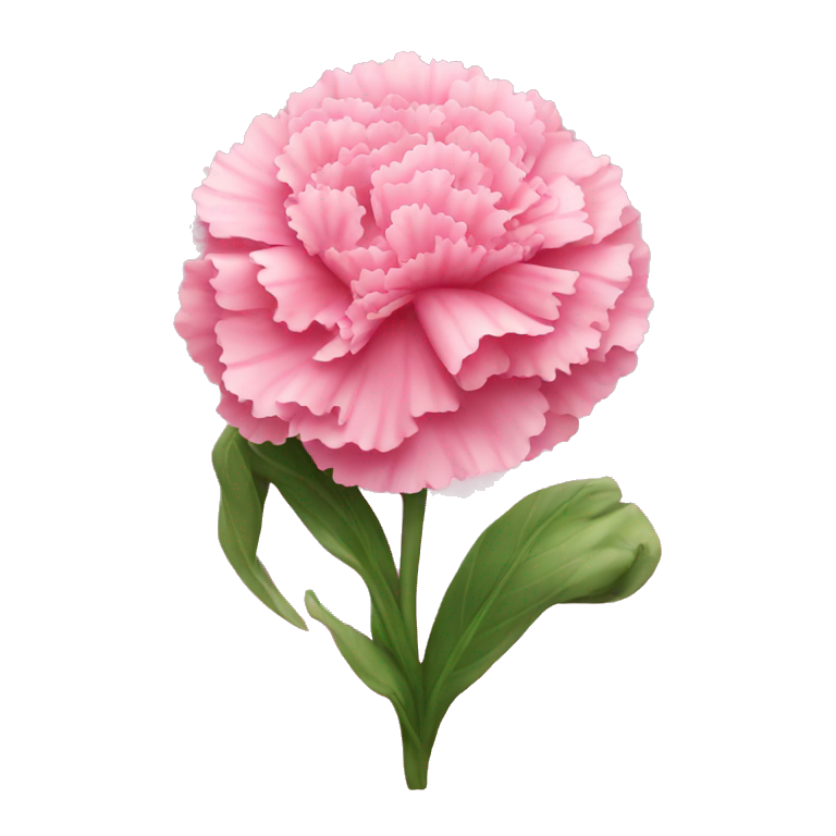 Pink carnation emoji