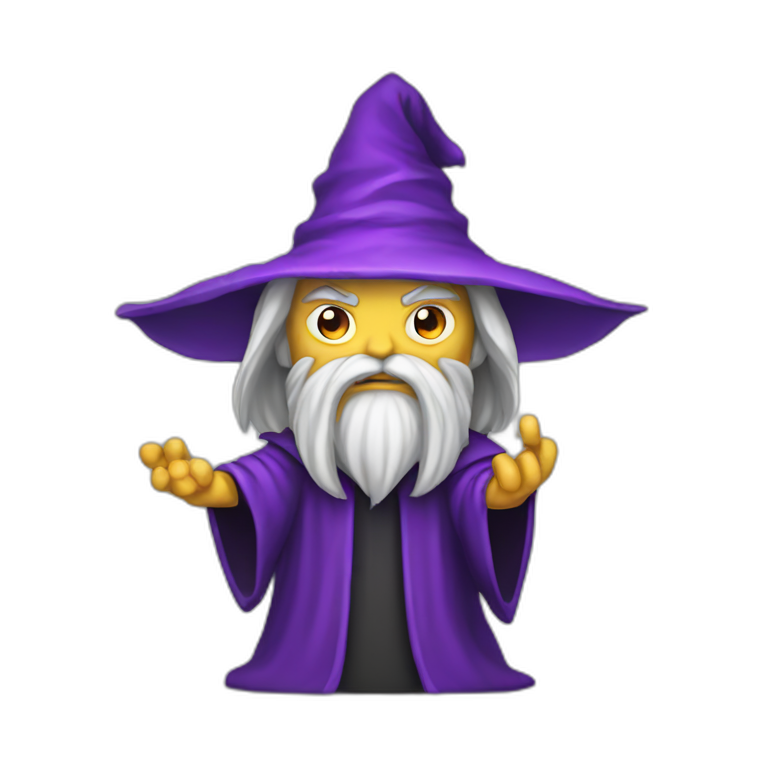 evil wizard software developer with a computer emoji