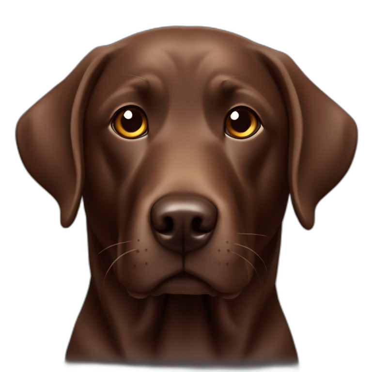 labrador chocolate emoji