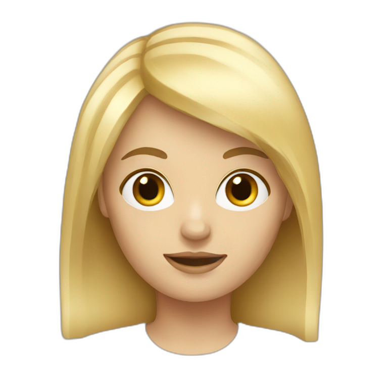 white-woman-with-blond-hair-fringe emoji