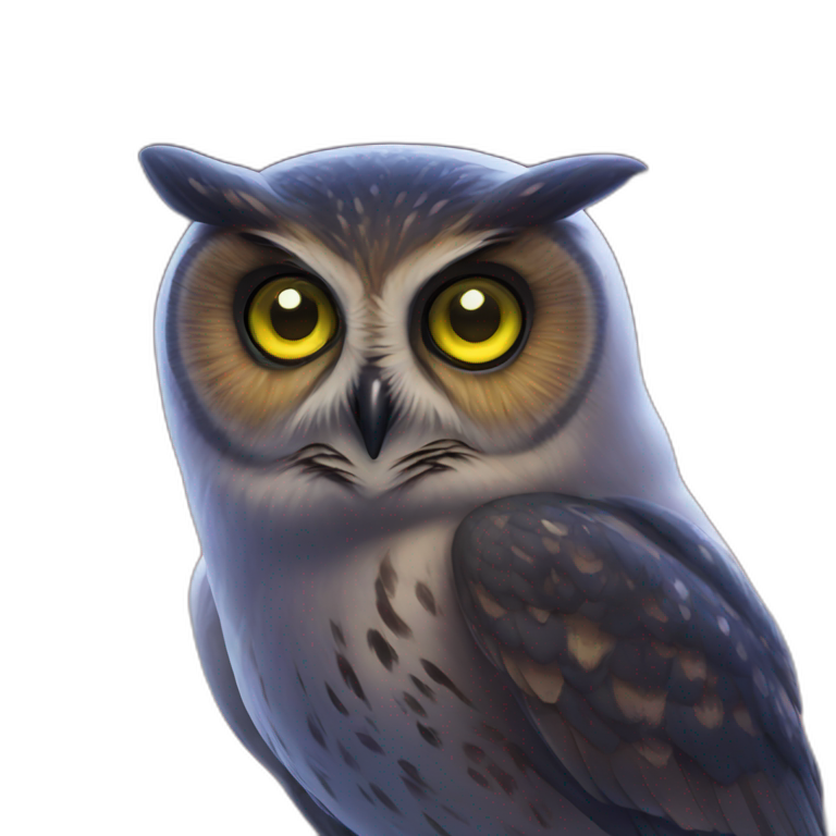 Owl night vision emoji