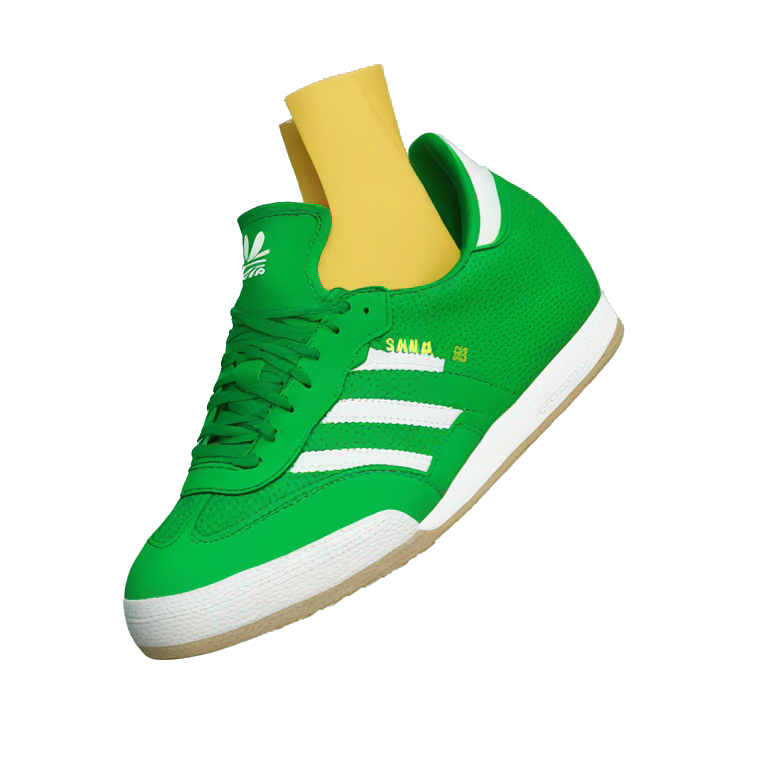 Adidas samba OG green emoji
