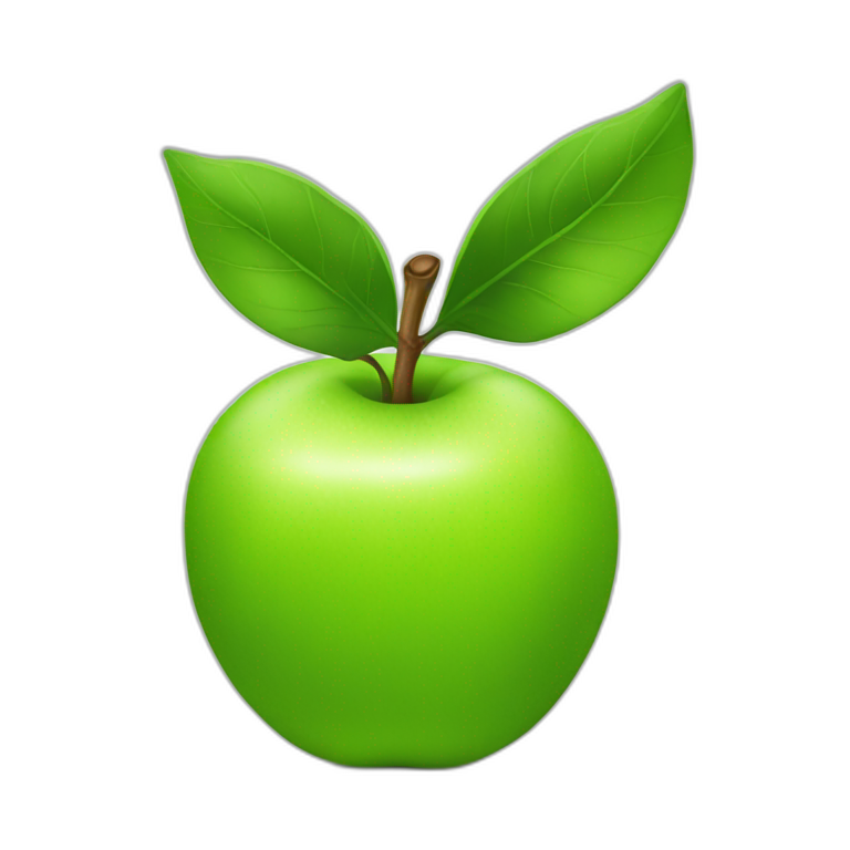 GREEN apple emoji
