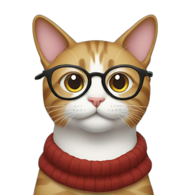 cat with glasses emoji