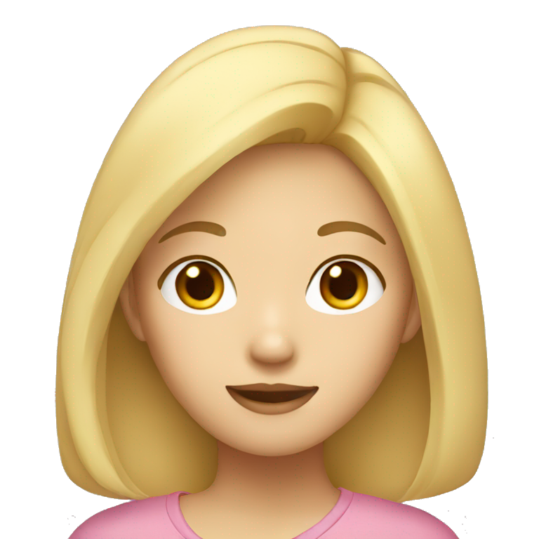 Asian girl with blonde hair emoji