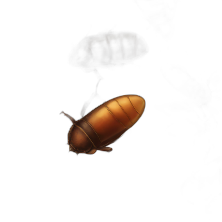 Cute cockroach emoji