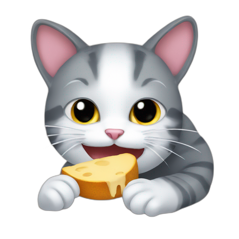 cat eat mouse emoji