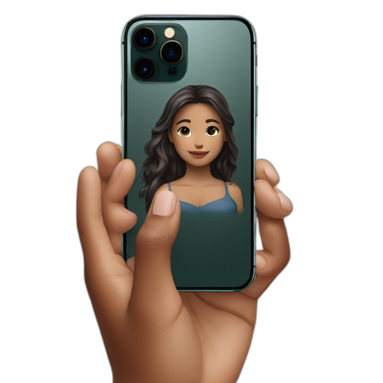 iPhone 15 Pro Max The hand of a beautiful girl emoji