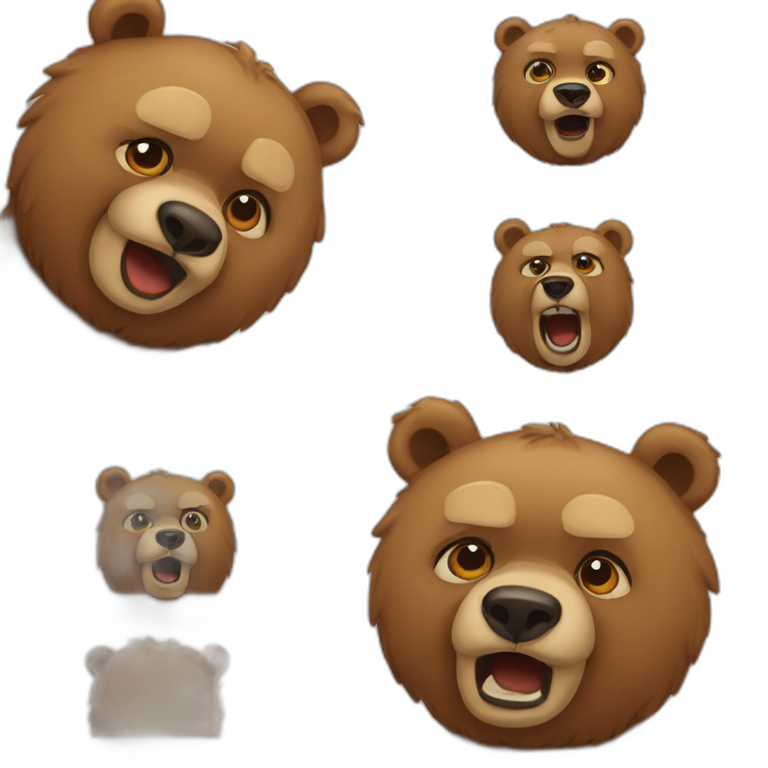 Bear sarcastic emoji