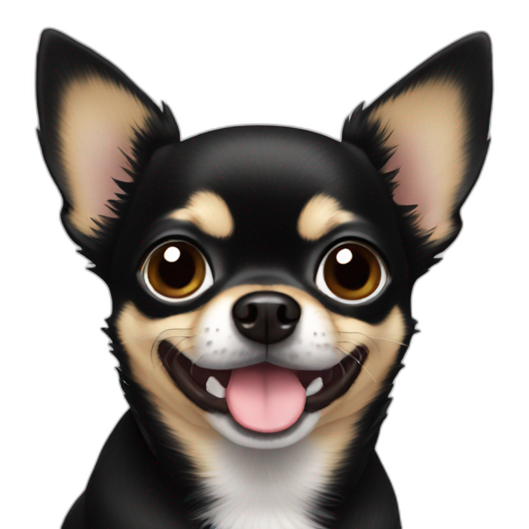 black chihuahua emoji