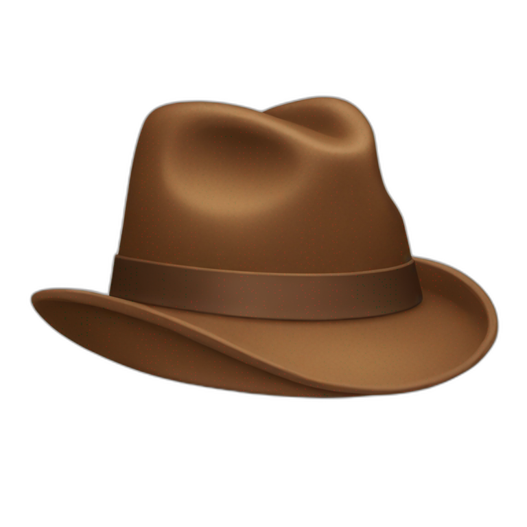 brown hat emoji